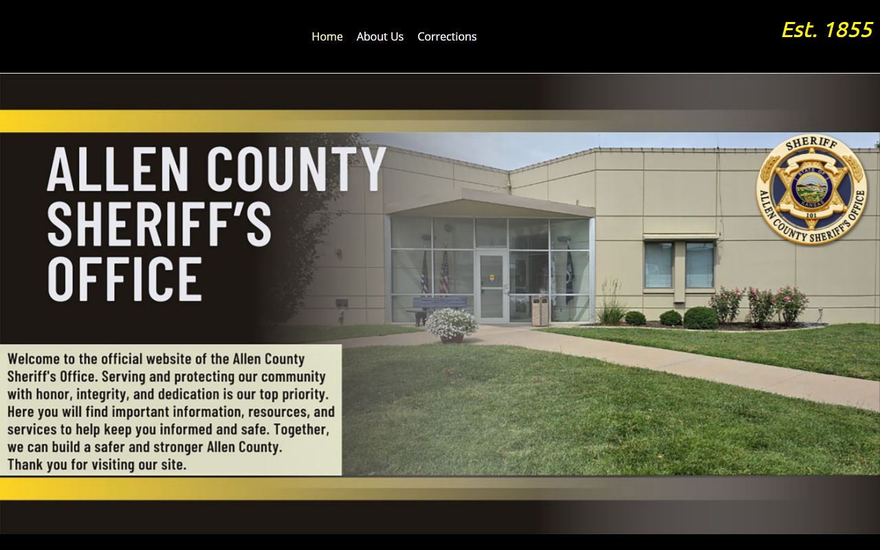 Allen County arrest records sheriff homepage source