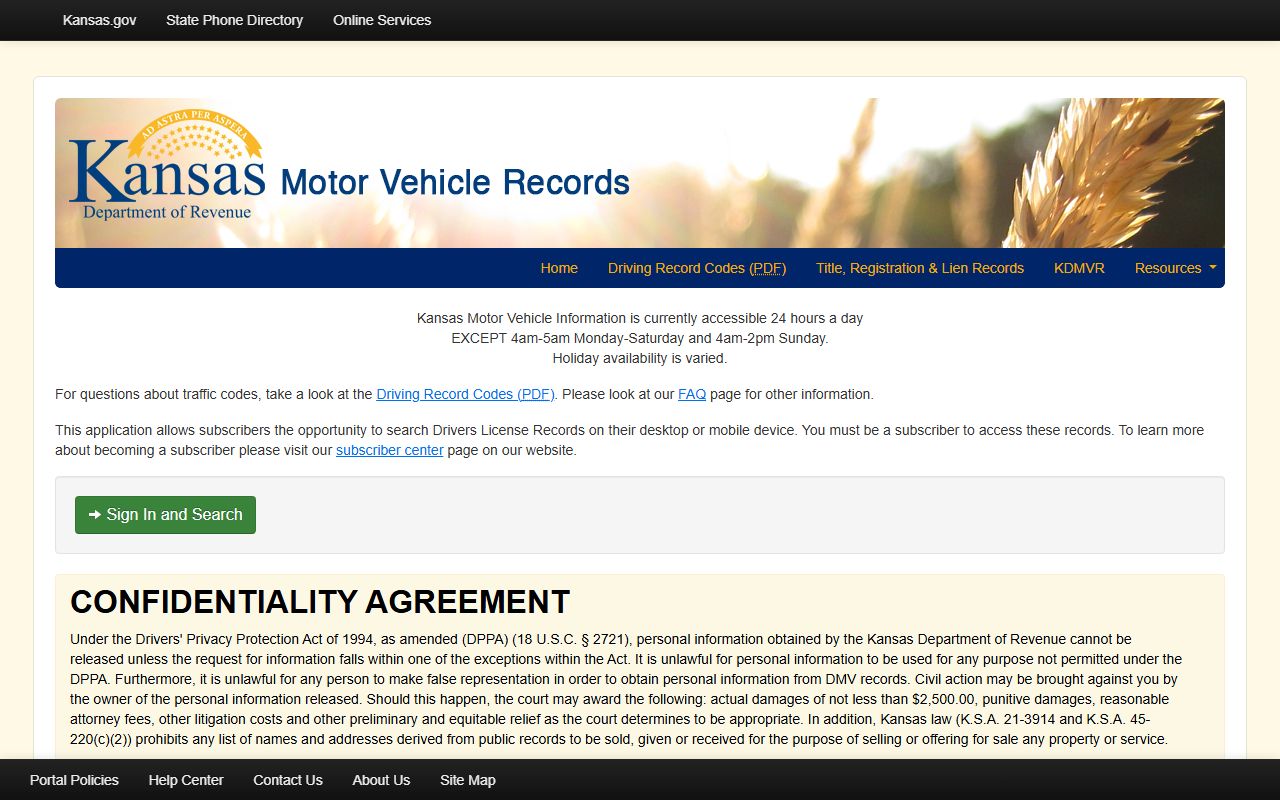 Allen County traffic court records Kansas motor vehicle record